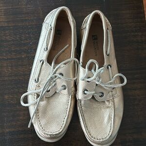Worn White Mountain Boat Shoe
